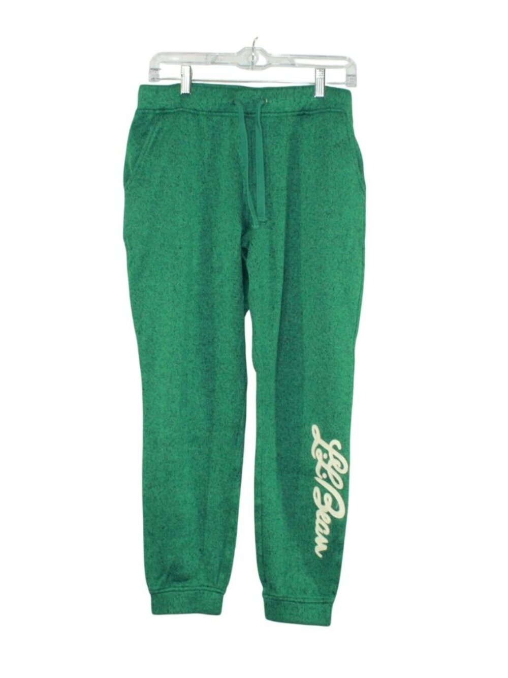 LL Bean Womens Lightweight Sweater Fleece Pants Comfy Vibe Emerald Spruce Medium